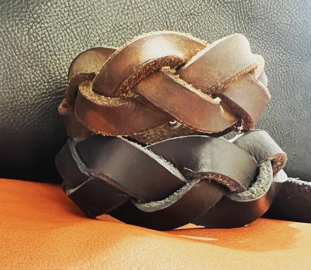 Braided Leather Cuff Bracelet