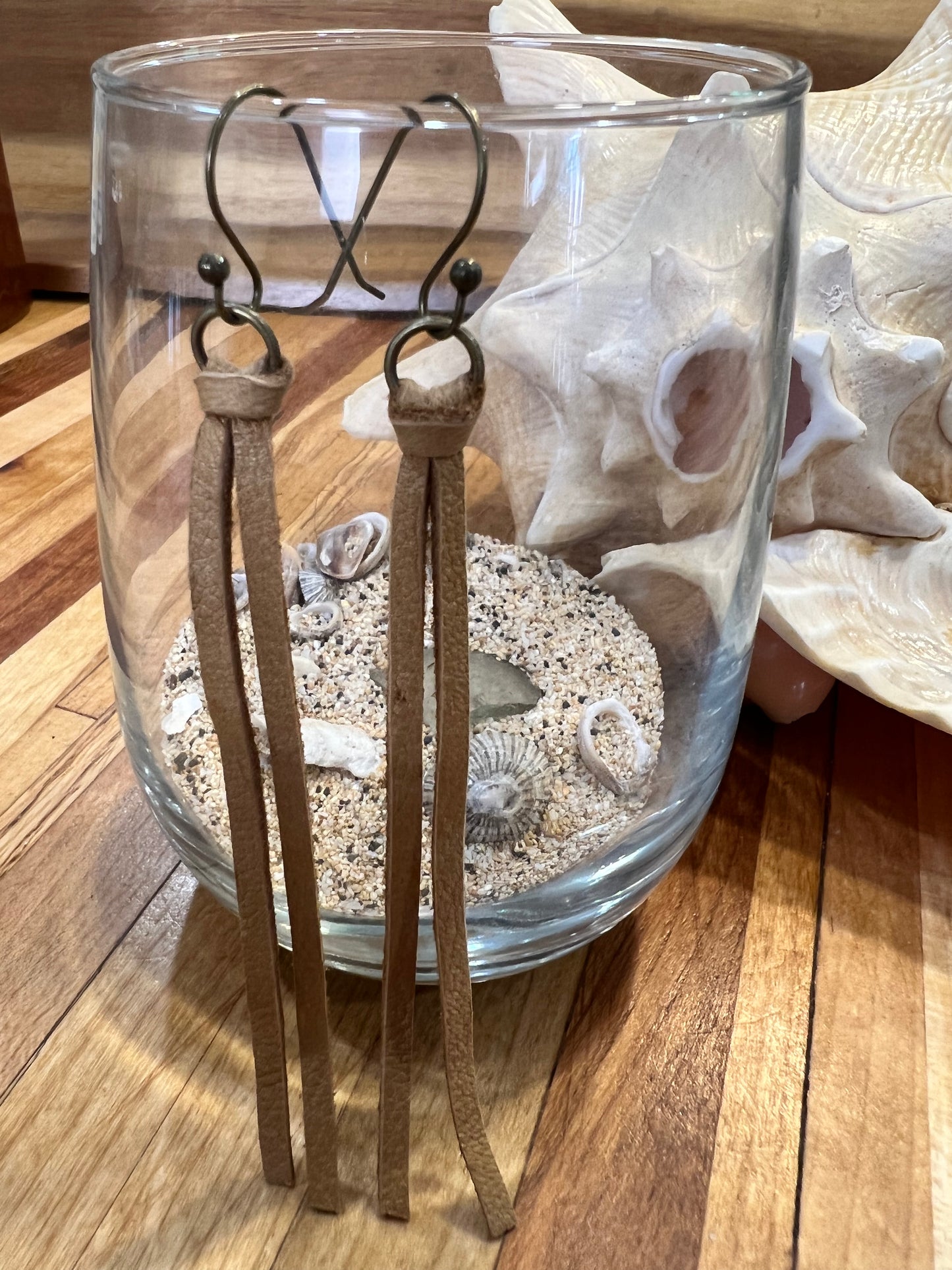 Long Leather Earrings